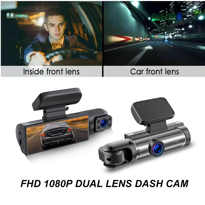Co Detector Plug - ZNLYRION Full HD 1080P Auto-Dashcam Vorne+Innen+Hinten