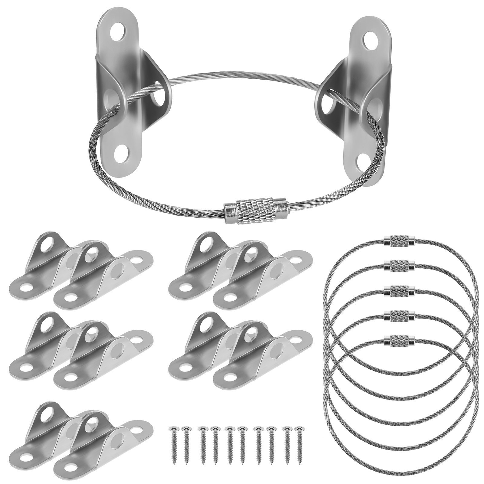 Earthquake Anchor Strap - 6er-Set Anti-Kipp-Möbelanker-Set, Haussicherheit, sichere Wandmontage, kindersichere,