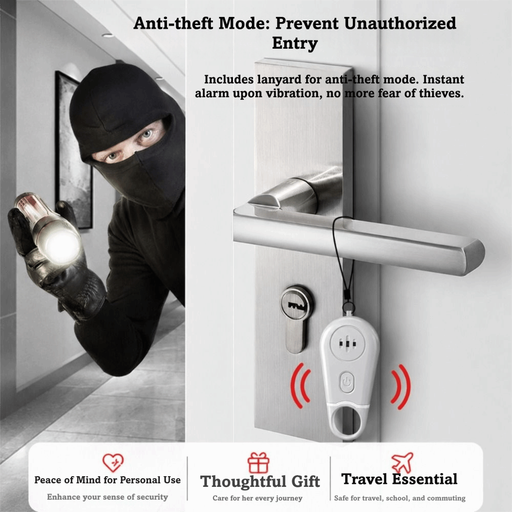 Personal Alarm Keychain - Tragbarer persönlicher Sicherheitsalarm, laute Sirene, leichter