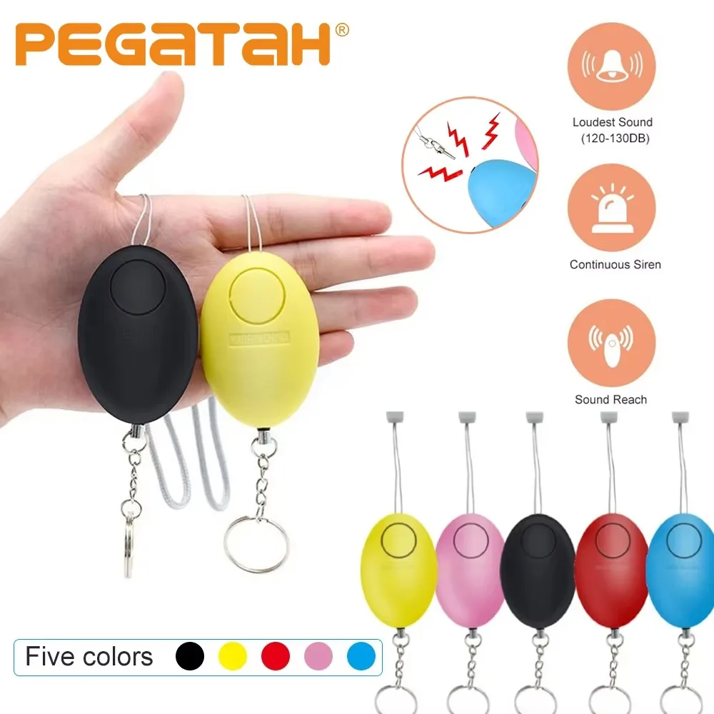 Personal Alarm Keychain - 120dB Selbstverteidigungs-Schlüsselanhänger Sicherheitsalarm Notfall-Angriffs- und Vergewaltigungsschutz